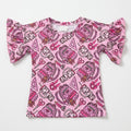 School supplies ruffle tee
